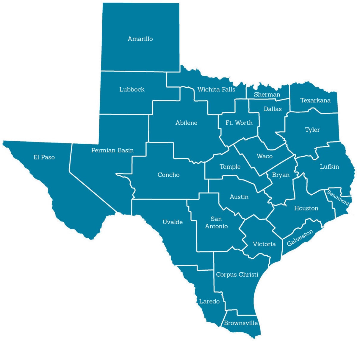 Coverage Areas – Texas New Energy