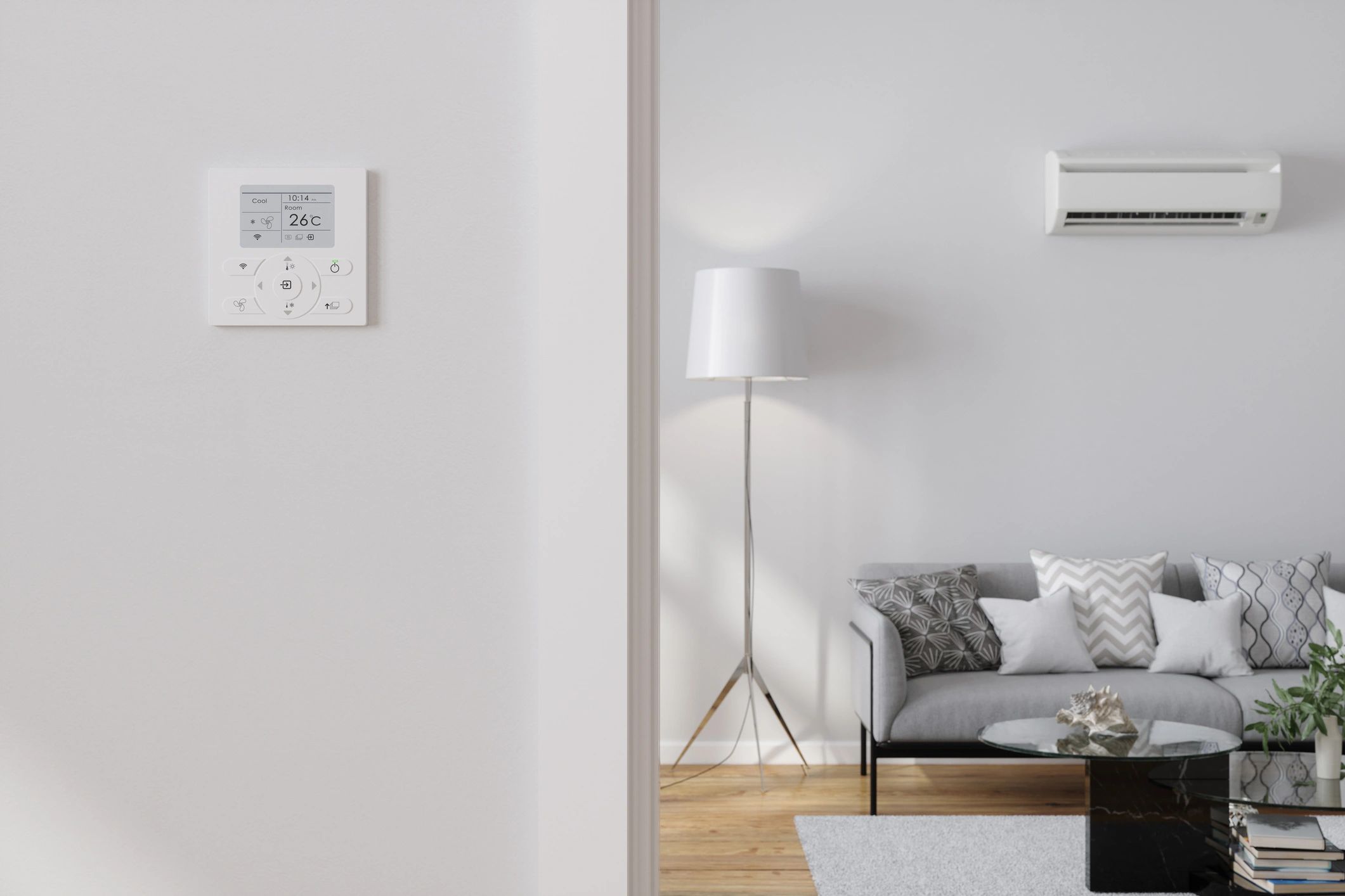 Home thermostat and energy control panel