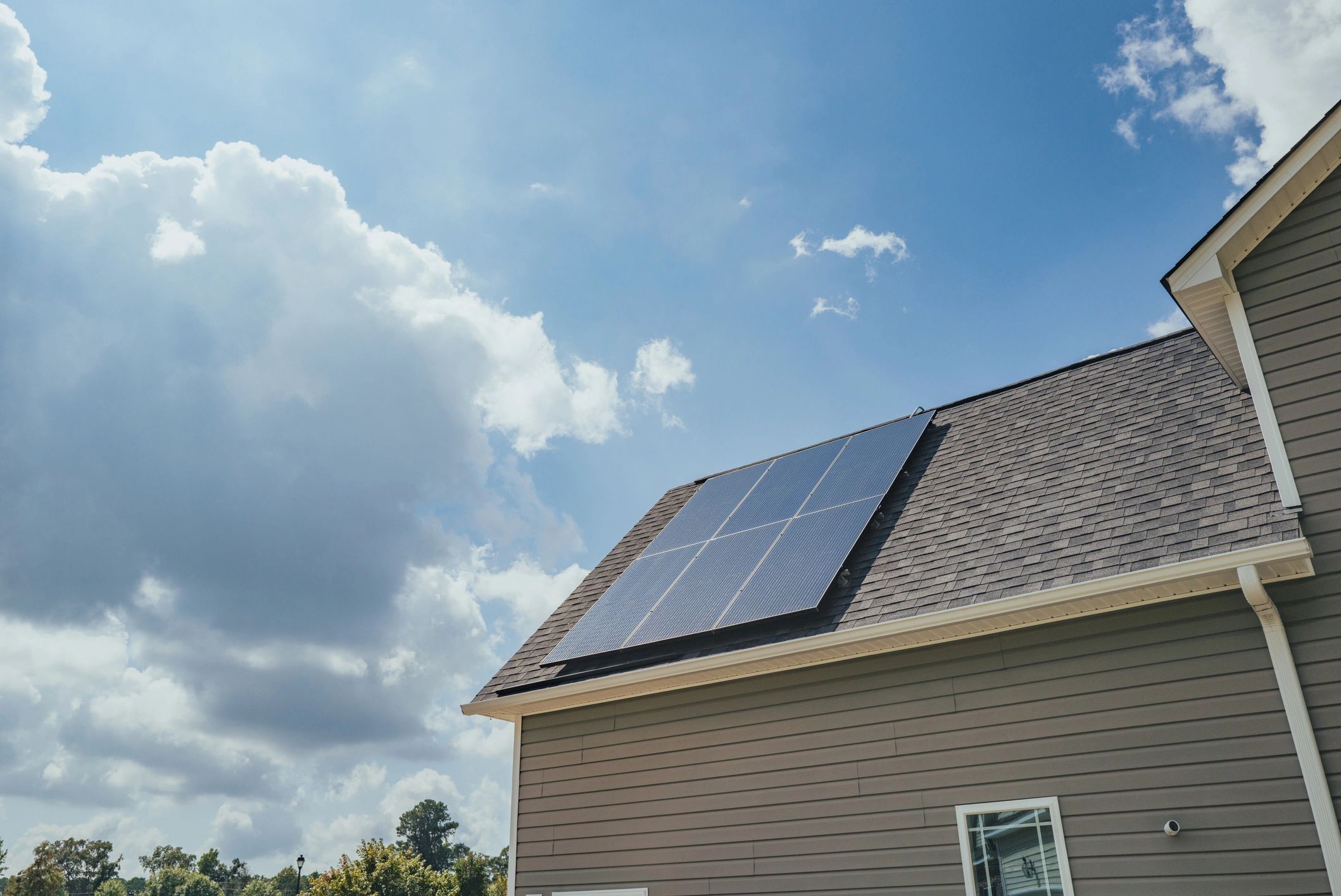 Energy-efficient home representing residential electricity planning